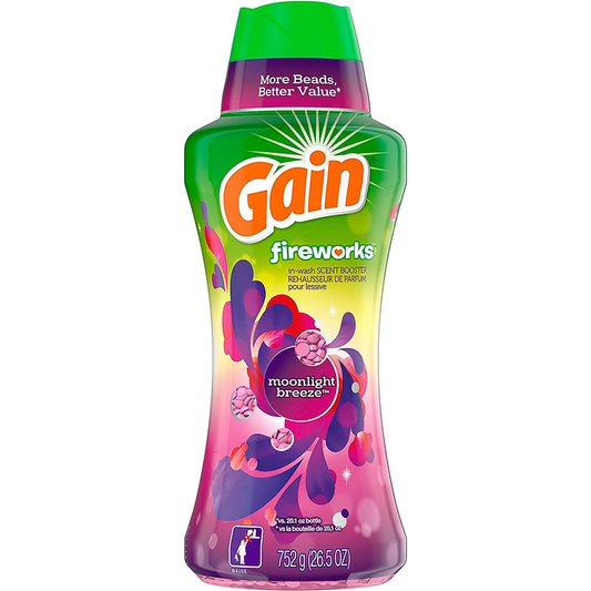 Gain Fireworks In-Wash Scent Booster Beads, Moonlight Breeze, 26.5 oz