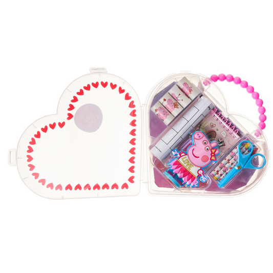 Valentine Peppa Pig Deluxe Activity Heart, (32 Piece)