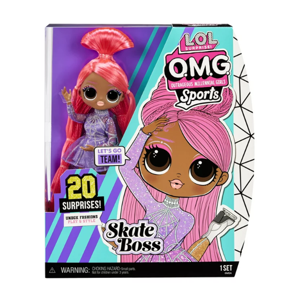 LOL Surprise OMG Sports Fashion Doll Skate Boss with 20 Surprises