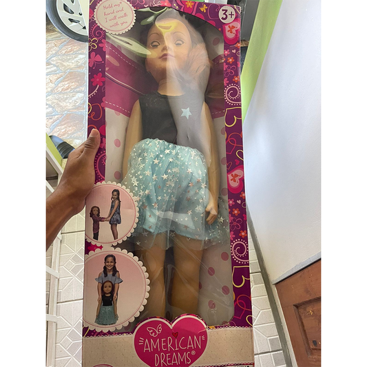 American Dreams Doll Wispy Walker ByUneeda New In Box. Blond Straight 27"