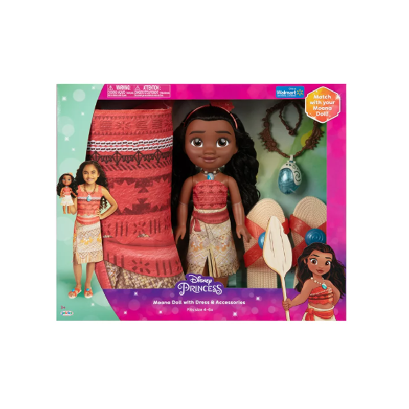 Disney Princess Moana Toddler Doll with Child Sized Dress and Accessories