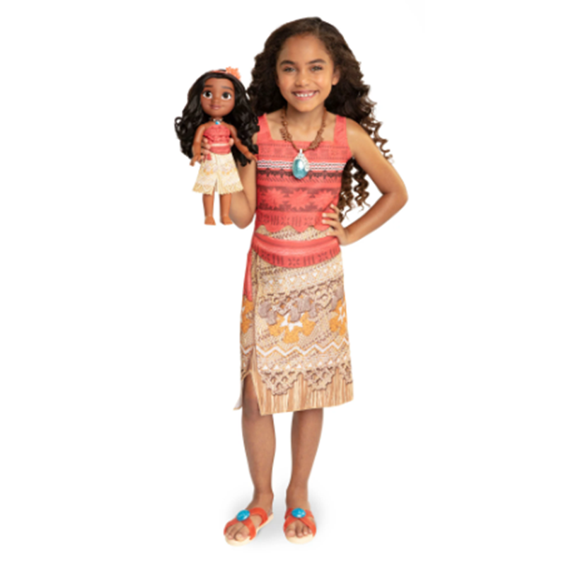 Disney Princess Moana Toddler Doll with Child Sized Dress and Accessories