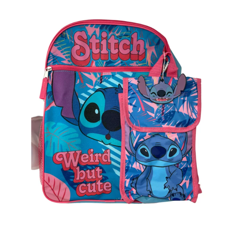 Disney Lilo & Stitch Backpack with Lunch Bag 5-Piece Set