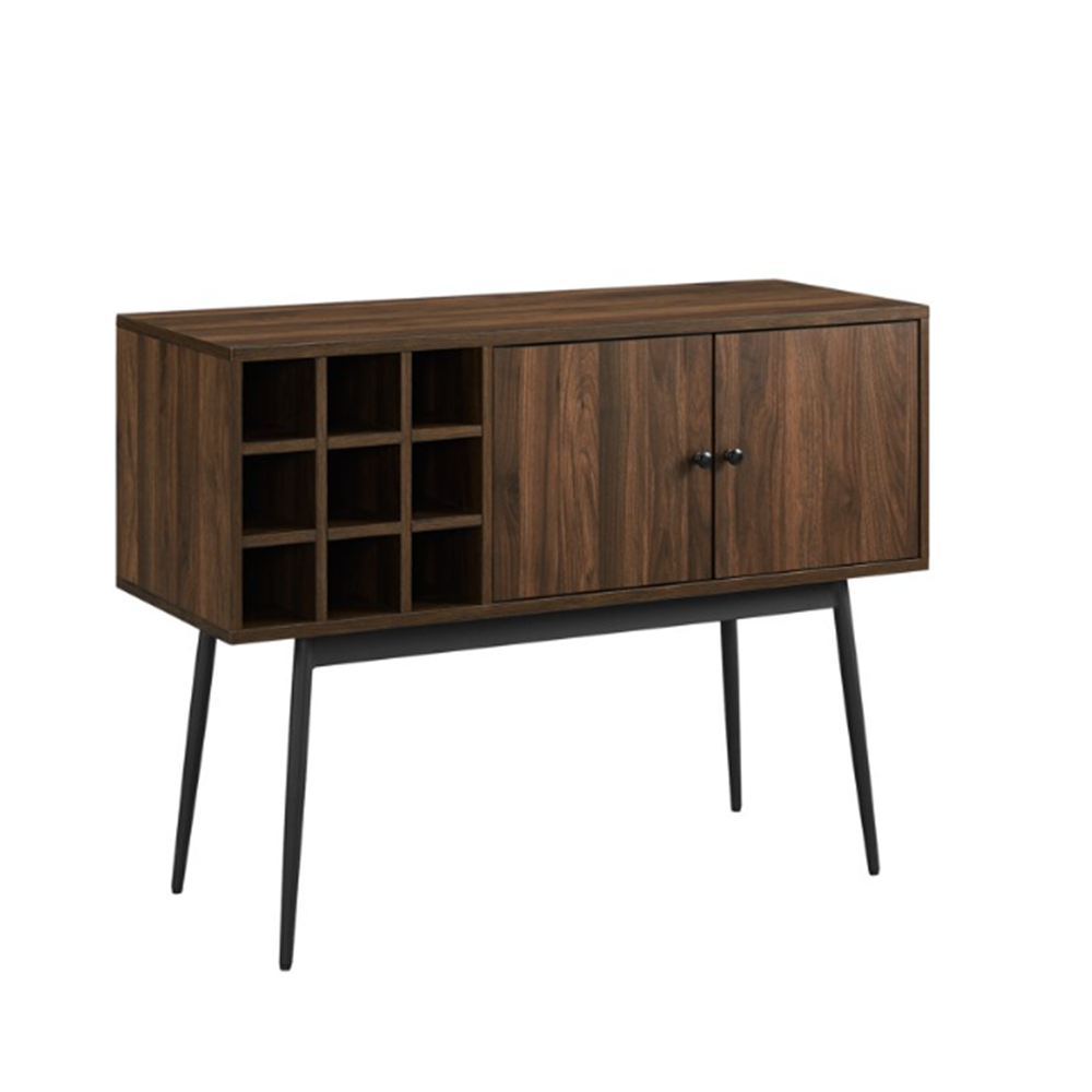 Lisle State Modern Bar Cabinet with Wine Storage